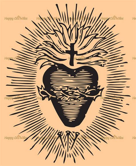 sacred heart clipart|Sacred Heart Royalty.